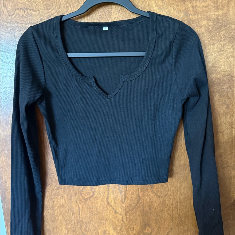 Black Long Sleeve Women's Top